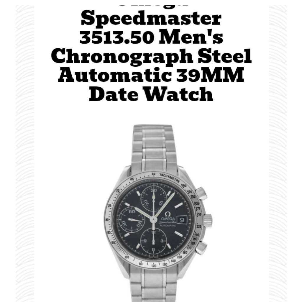90s Vintage Omega Speedmaster